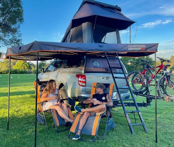 CamBoss Boss Shadow 270XL Awning with Zip Roof Top Tent entry